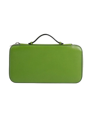 VALEXTRA Handbag Light green Leather