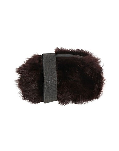 BRUNELLO CUCINELLI Cross-body bags Dark brown Shearling