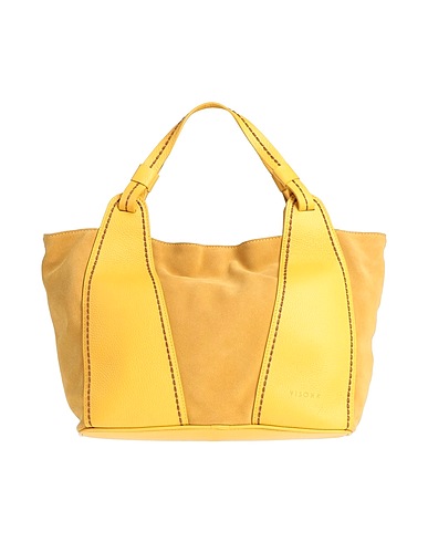 PLINIO VISONA' Handbag Mustard Leather