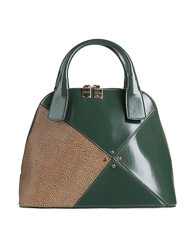 BORBONESE Handbag VERDE SCURO 100% Leather, PVC - Polyvinyl chloride, Polyester, Other Fibres