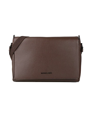 BORBONESE Cross-body bags Chocolate brown Leather