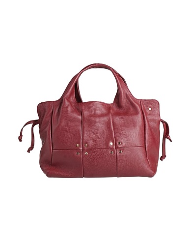BORBONESE Handbag Burgundy Leather