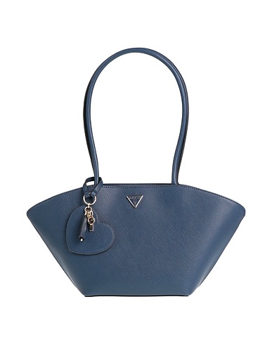 GUESS Shoulder bag Navy blue 100% Polyurethane