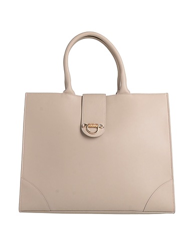 BORBONESE Handbag Taupe 100% Leather