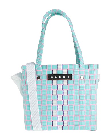 MARNI Bags Turquoise 100% Polypropylene, Cow leather