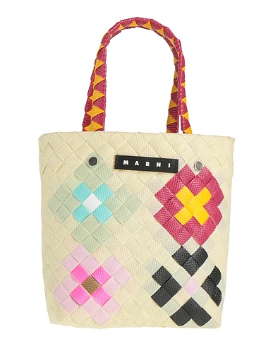 MARNI バッグ オフホワイト ポリプロピレン 100% / 牛革
