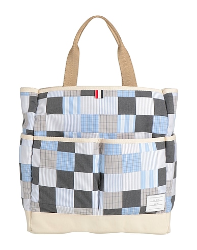 THOM BROWNE Handbag Sky blue Textile fibers