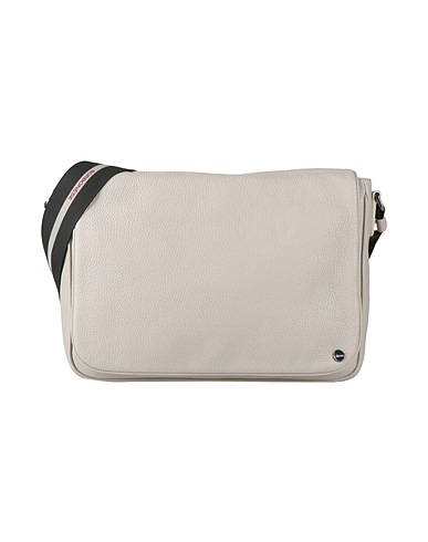 BORBONESE Cross-body bags Light grey Leather