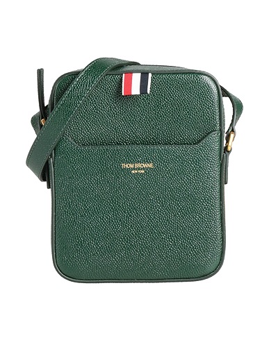 THOM BROWNE Across-body bag Emerald green 100% Calfskin