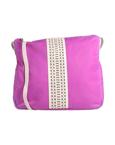 BORBONESE Across-body bag Mauve 100% Polyamide, Leather