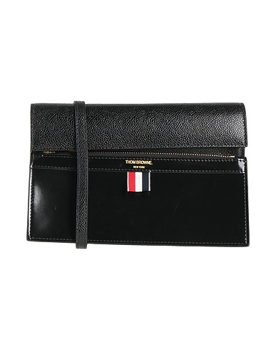 THOM BROWNE 크로스백 블랙 가죽