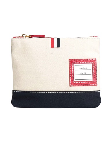 THOM BROWNE Handbag Ivory Textile fibres