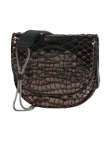 BRUNELLO CUCINELLI Across-body bag Gunmetal Snakeskin