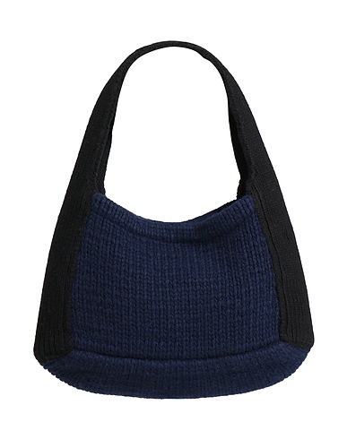 YMC YOU MUST CREATE Handbag Navy blue 80% Lambswool, 20% Polyamide