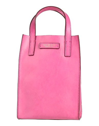 THE BRIDGE Handbag Fuchsia Leather