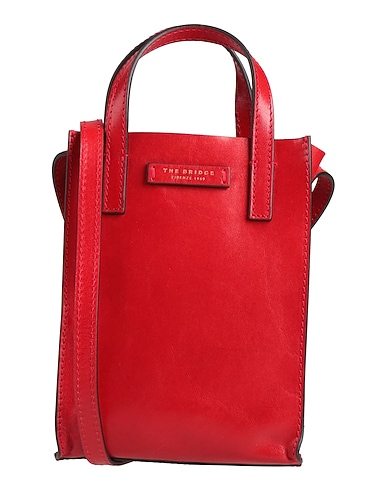 THE BRIDGE Handbag Red Leather
