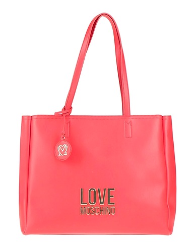 LOVE MOSCHINO Shoulder bag Red 100% Polyurethane