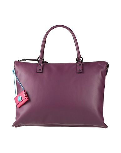 GABS ハンドバッグ パープル 牛革（カーフ）