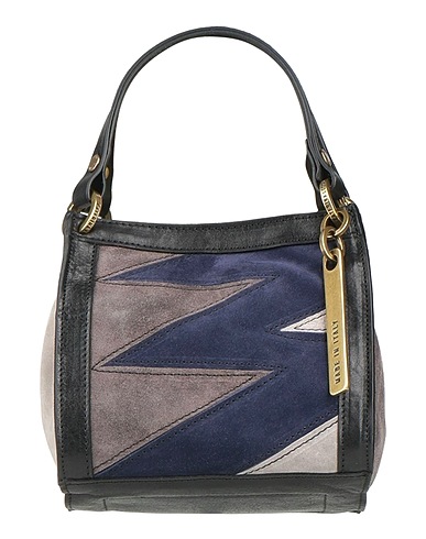 CATERINA LUCCHI Handbag GOLD Grey Calf hair, Cowhide
