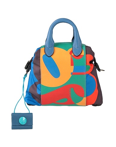 GABS Handtasche Königsblau Kalbsleder, Polyester