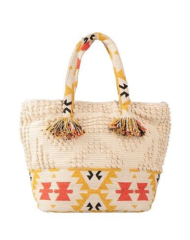 TOY G. Handtasche Beige 70% Baumwolle, 25% Polyester, 5% Metallfaser
