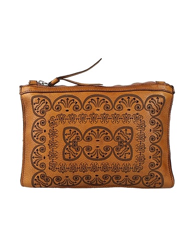 CATERINA LUCCHI Handbag GOLD Mustard Calfskin