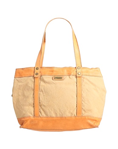 CATERINA LUCCHI Handbag GOLD Sand 100% Cotton, Cowhide