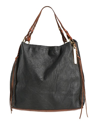 CATERINA LUCCHI Handtasche Schwarz Kalbsleder, Rindsleder