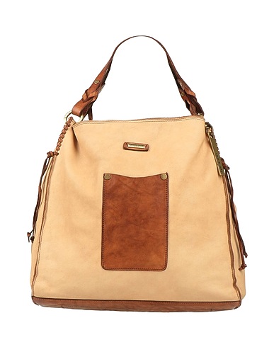 CATERINA LUCCHI Handtasche Beige Kalbsleder, Rindsleder