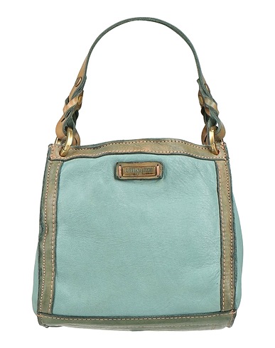 CATERINA LUCCHI Handbag GOLD Turquoise 100% Cowhide, Calfskin