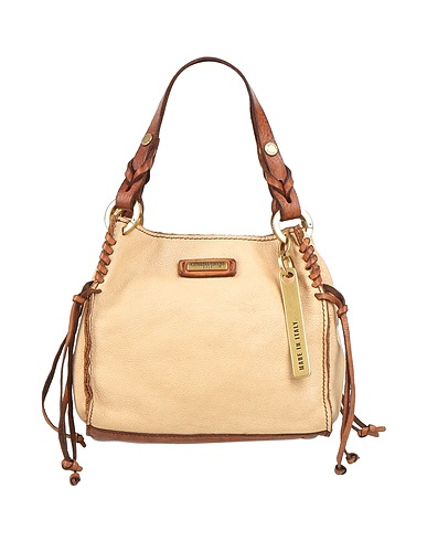 CATERINA LUCCHI Borsa a mano GOLD Beige 100% Vacchetta, Pelle di vitello
