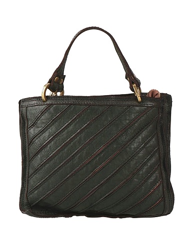 CATERINA LUCCHI Handbag Dark green 100% Cowhide