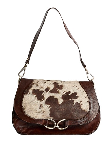 CAMPOMAGGI Handbag Dark brown Cowhide