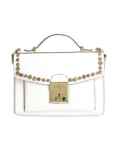 CAMPOMAGGI Handbag Ivory 100% Cowhide