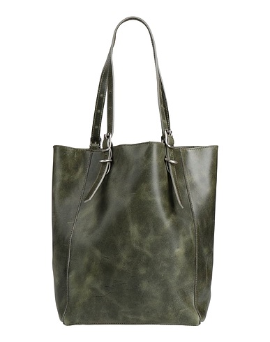 CAMPOMAGGI Handbag Dark green Cowhide
