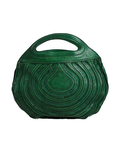 CAMPOMAGGI Handbag Green Cowhide