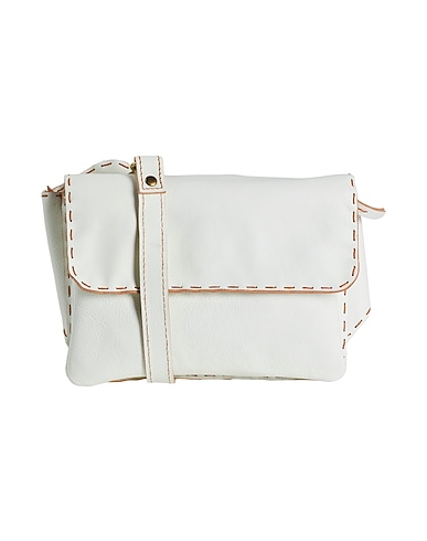 CAMPOMAGGI Across-body bag Ivory Leather
