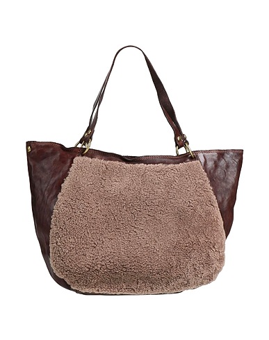 CAMPOMAGGI Handbag Chocolate brown 100% Cowhide