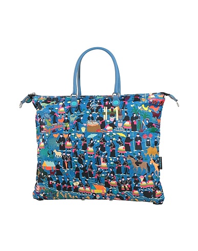 GABS Handbag Pastel blue 100% Polyamide, Calfskin