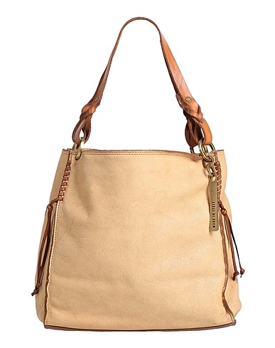 CATERINA LUCCHI Handbag GOLD Beige 100% Cow leather, Calfskin