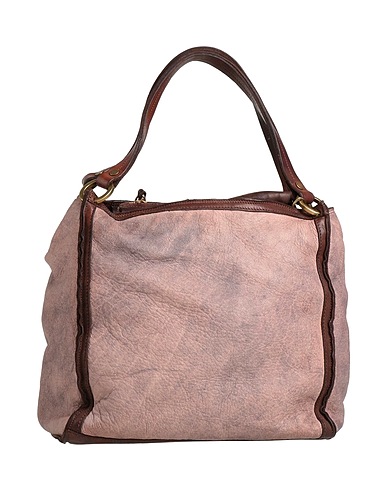 CATERINA LUCCHI Handbag GOLD Light brown 100% Cow leather, Calfskin