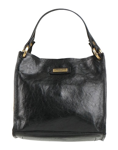 CATERINA LUCCHI Handbag GOLD Black Calfskin, Cow leather