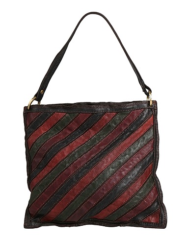 CATERINA LUCCHI Handbag GOLD Dark brown Calf hair