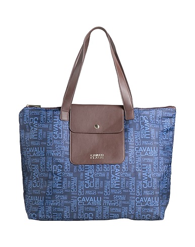CAVALLI CLASS Shoulder bag Navy blue 100% Polyurethane