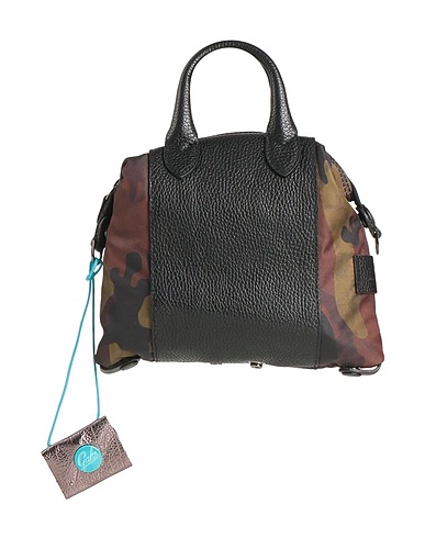 GABS Handbag Black Leather, Cotton