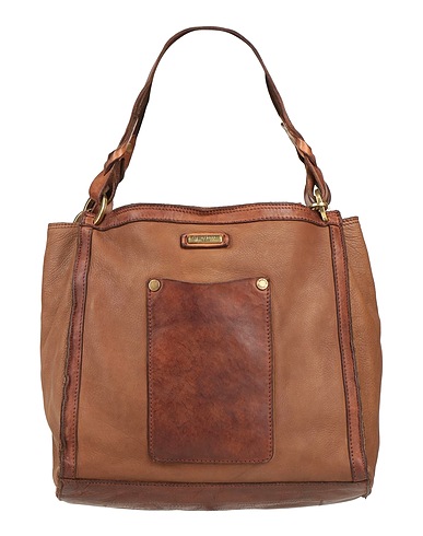 CATERINA LUCCHI Shoulder bag GOLD Brown 100% Calfskin