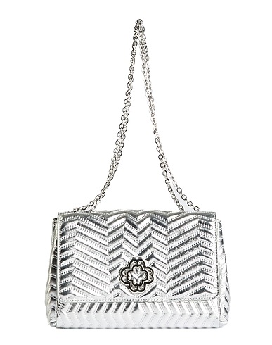 MAJE Shoulder bag Silver Leather