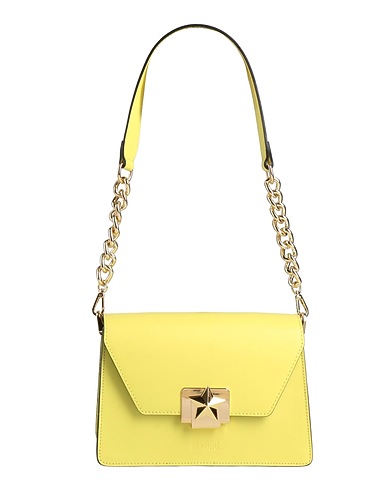 M★BRC Schultertasche Limettengrün Leder