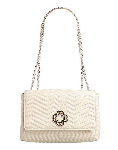 MAJE Shoulder bag Ivory Leather