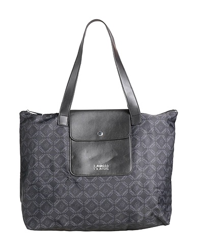 CAVALLI CLASS Handbag Black 95% Polyester, 5% Elastane, Polyurethane